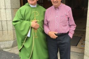 Fr Seamus Whelan After Mass in Borris on 13/08/2017